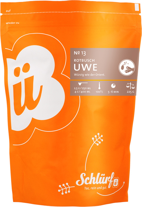 Schlürf - Beutel - No. 13 Bio Rotbusch “Uwe” (225 g)