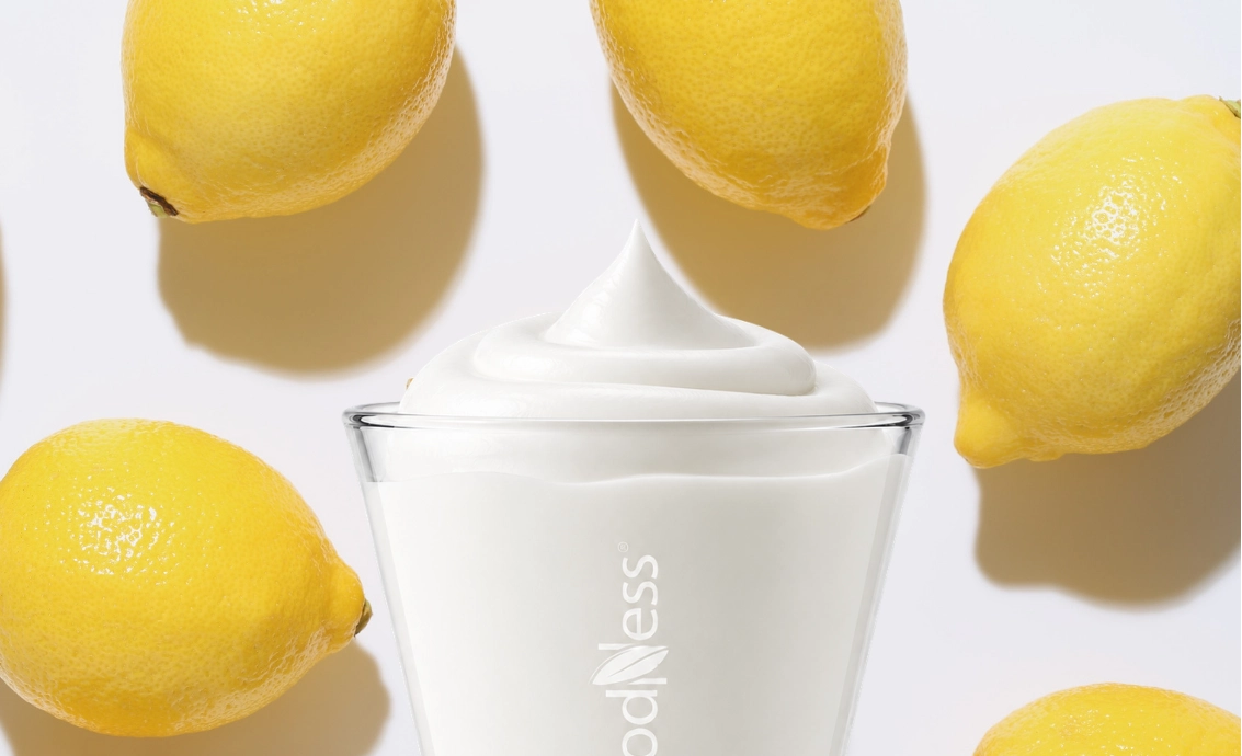 Foodness Zitronen Soft Eis mit frischen Zitronen