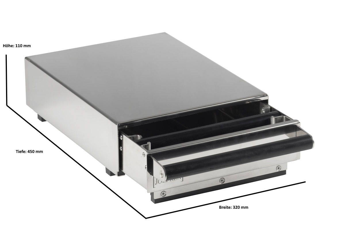 JoeFrex - Kaffeesatzlade Knockbox Abschlagkasten mit Lärmschutz, dxm