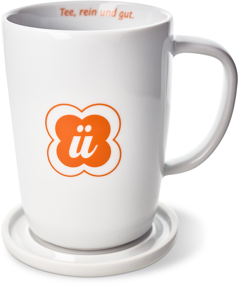 Schlürf Tasse mit 3 Logos vorne und hinten (350ml)