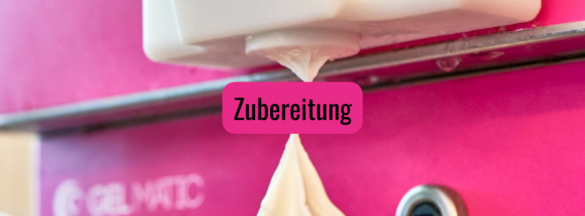 Frozen Yogurt Maschine bei der Herstellung