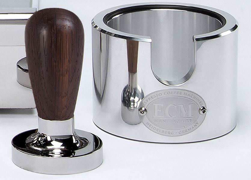 ECM - Tamper, Unterseite plan, Räuchereiche, 58,4 mm