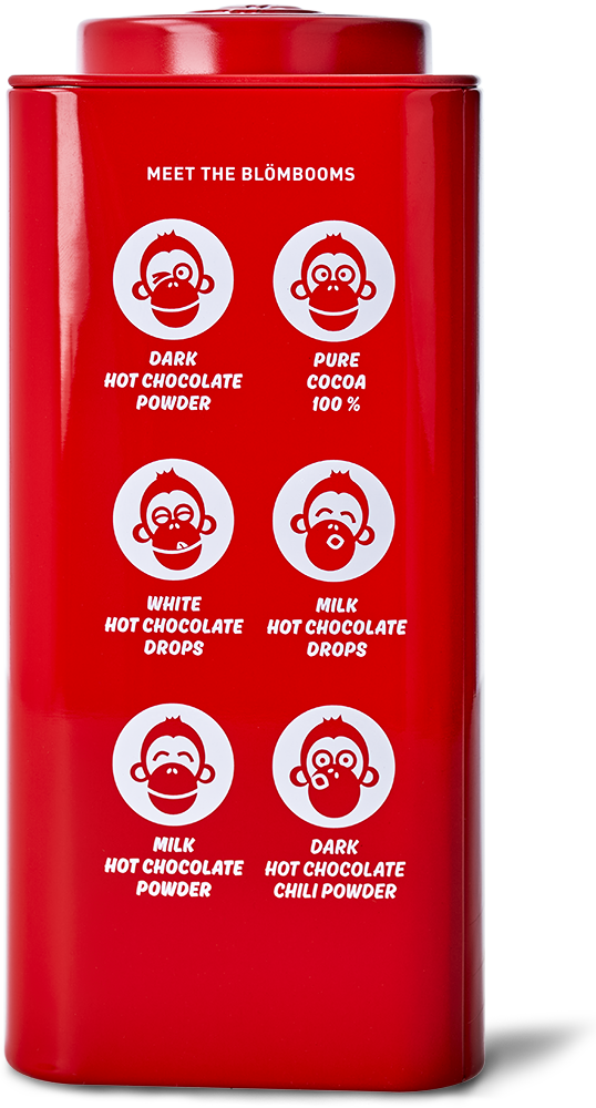 Blömboom - Einzelhandel Metall - Dark Hot Chocolate Drops Bio (6 x 200 g)