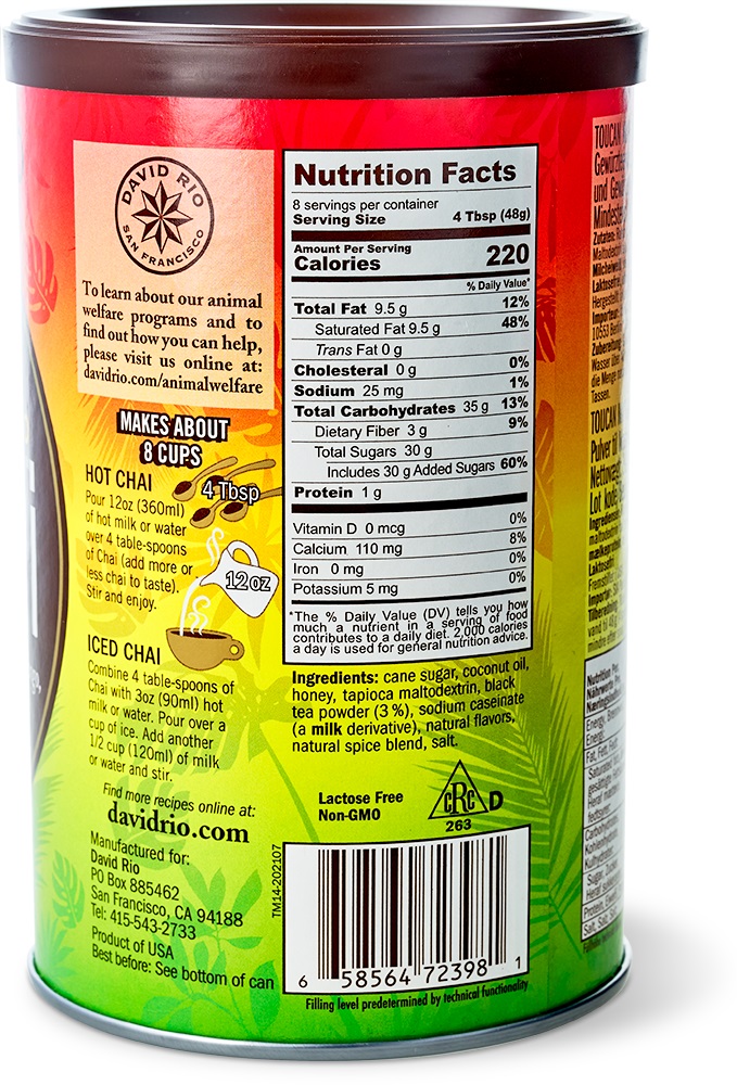 David Rio - Einzelhandel - Toucan Mango Chai (398 g)