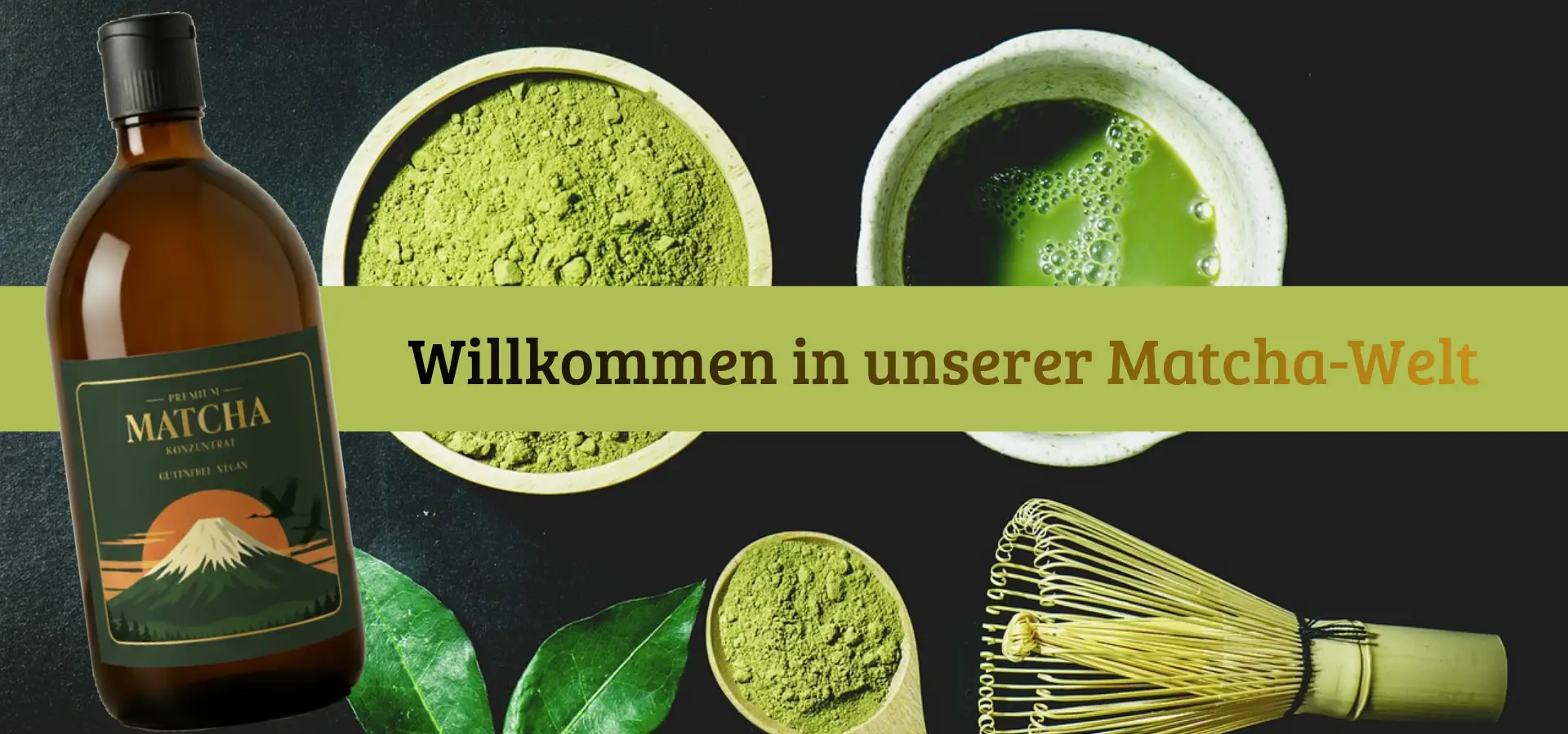 Matcha Pulver Konzentrat Banner