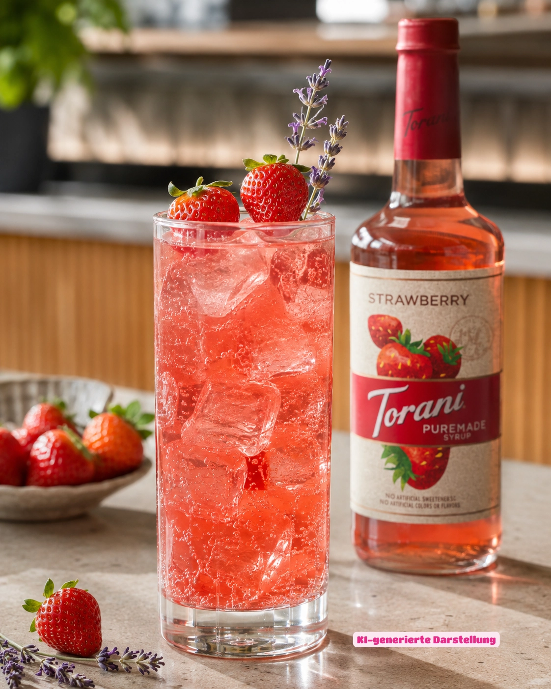 Lavender Strawberry Spritz - Floraler Lavendel trifft auf fruchtige Erdbeere