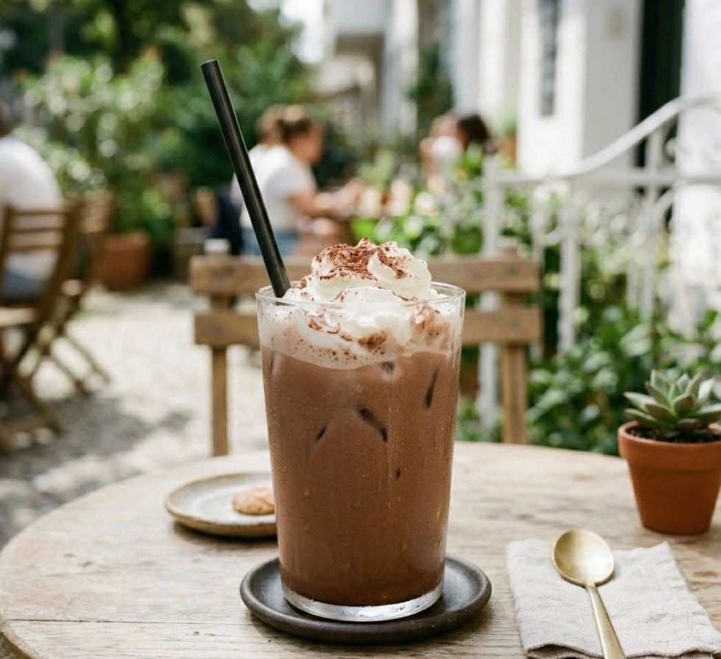 Iced Chocolate mit Sahne
