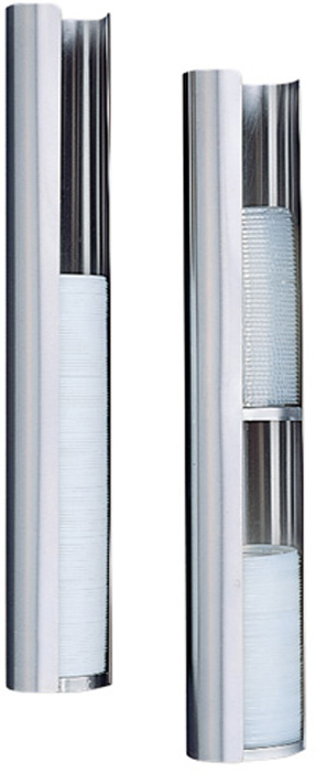 Deckel-Spender, gebürstet, einteilig, 100 mm