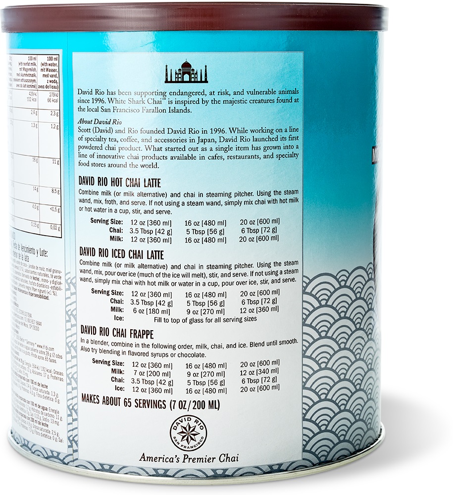 David Rio - Gastronomie - White Shark Chai (1814 g)
