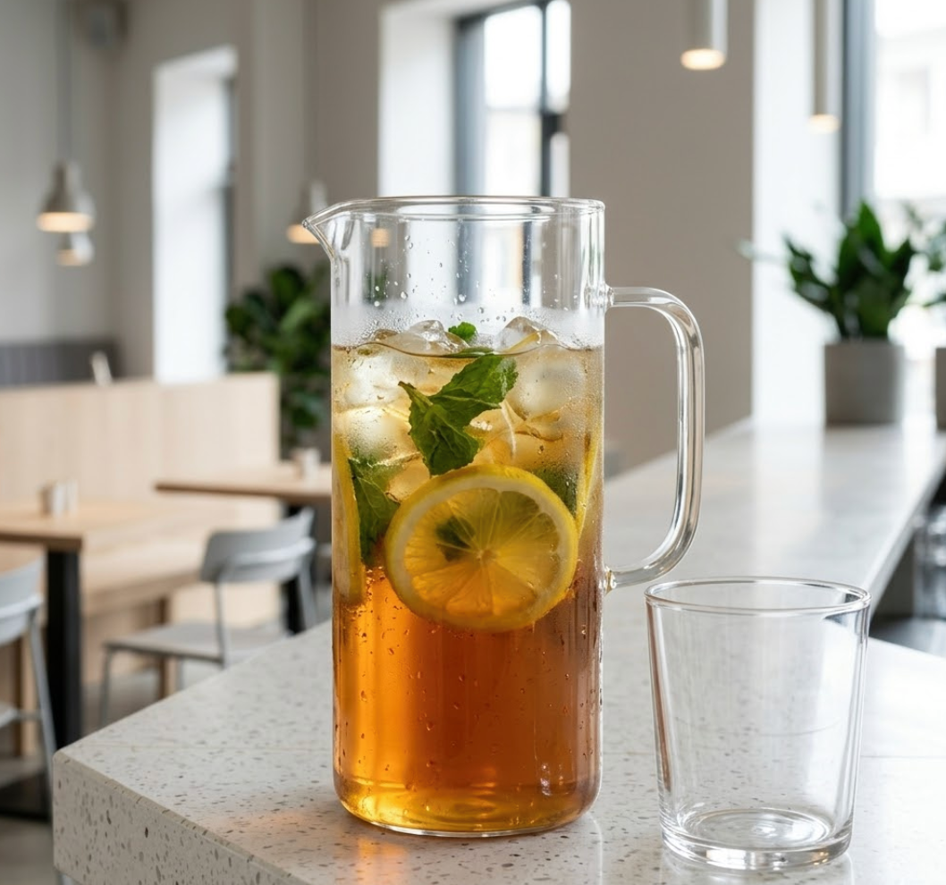 Lemon Zinger Iced Tea mit frischer Zitrone