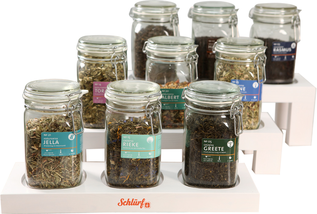 Schlürf - Teebar aus Holz