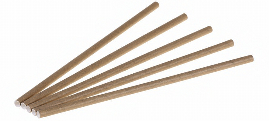 naturesse Papier Trinkhalm Ø 6 x 230mm braun