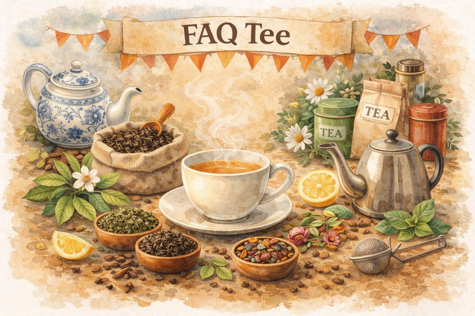 Skizzen Aquarell Tee