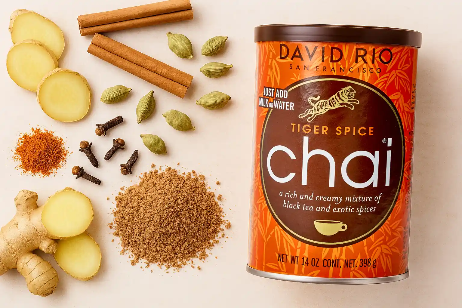 David Rio Tiger Spice und Zutaten