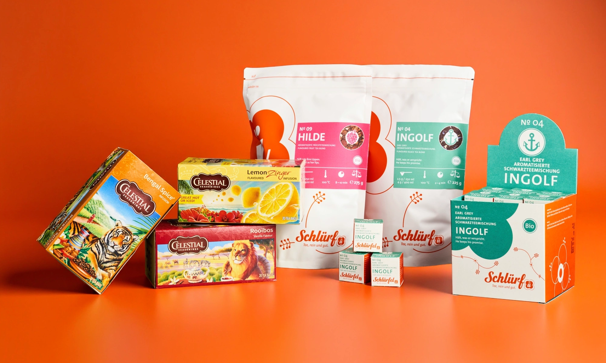 Tee Schlürf und Celestial Seasoning