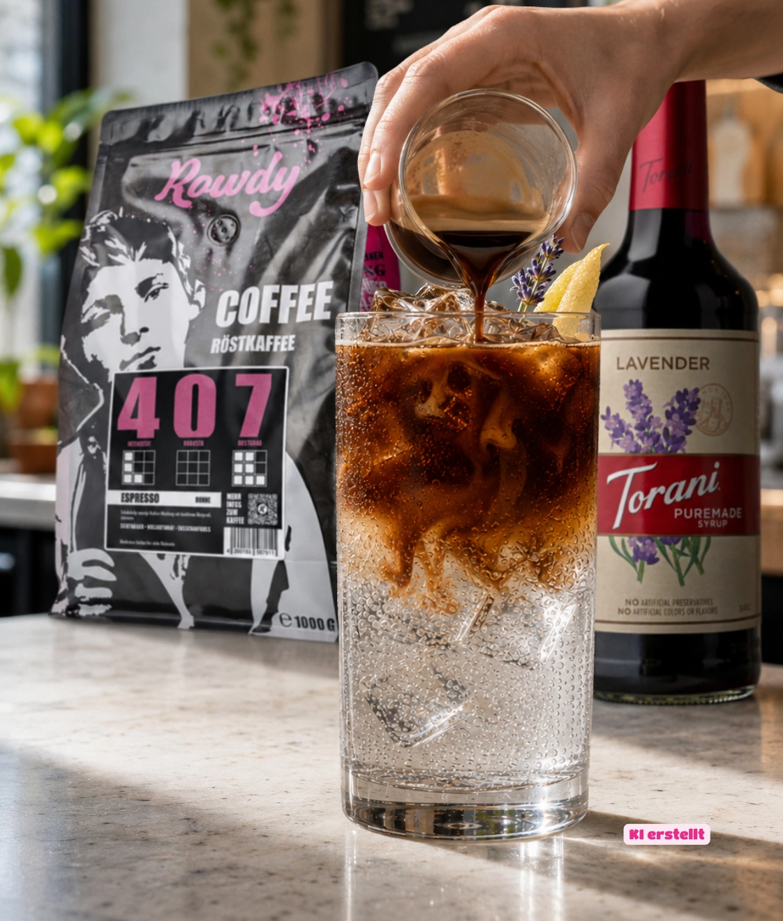 Lavender Espresso Tonic - Espresso Tonic mit floraler Lavendelnote