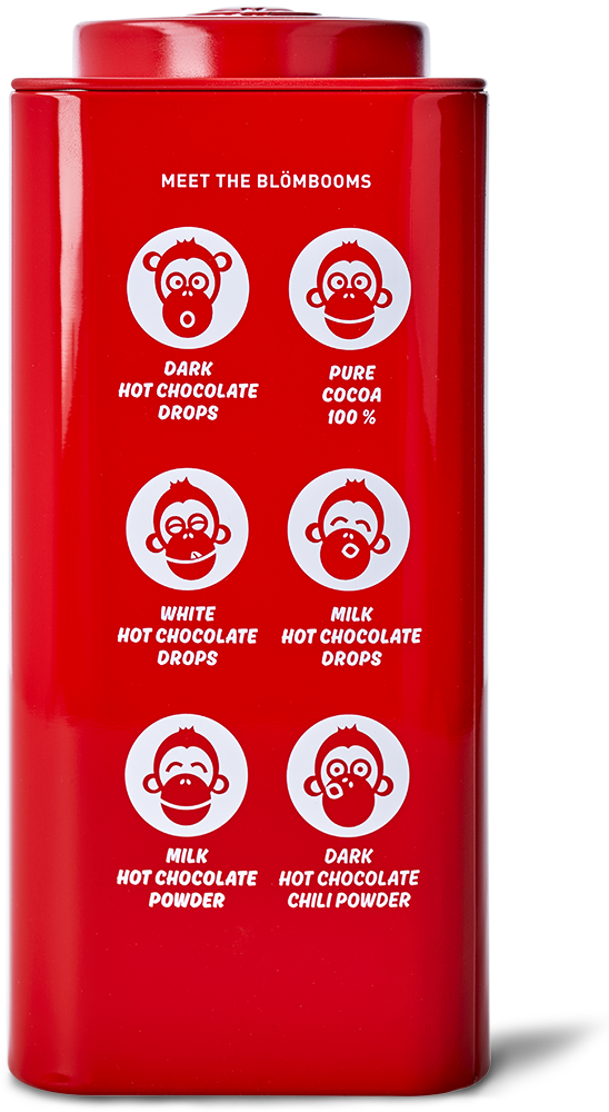 Blömboom - Einzelhandel Metall - Dark Hot Chocolate Powder Bio (6 x 200 g)