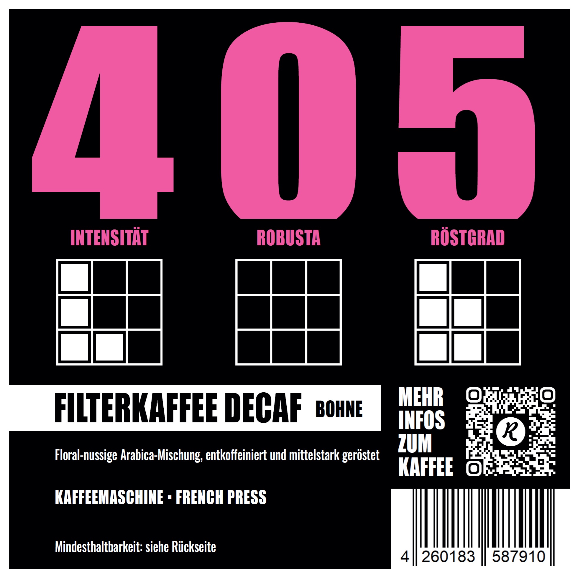 Rowdy - Kaffee Nr. 405 (1000g / ganze Bohne)