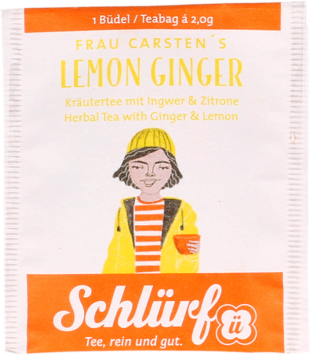 Schlürf - Büdel - Frau Carstens Lemon Ginger Bio