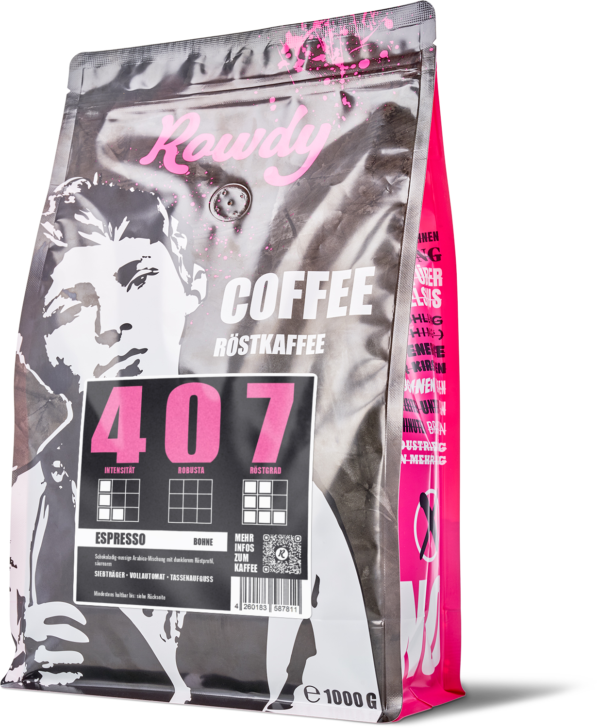 Rowdy - Kaffee Nr. 407 (1000g / ganze Bohne)