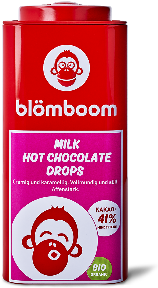 Blömboom - Einzelhandel Metall - Milk Hot Chocolate Drops Bio (6 x 200 g)