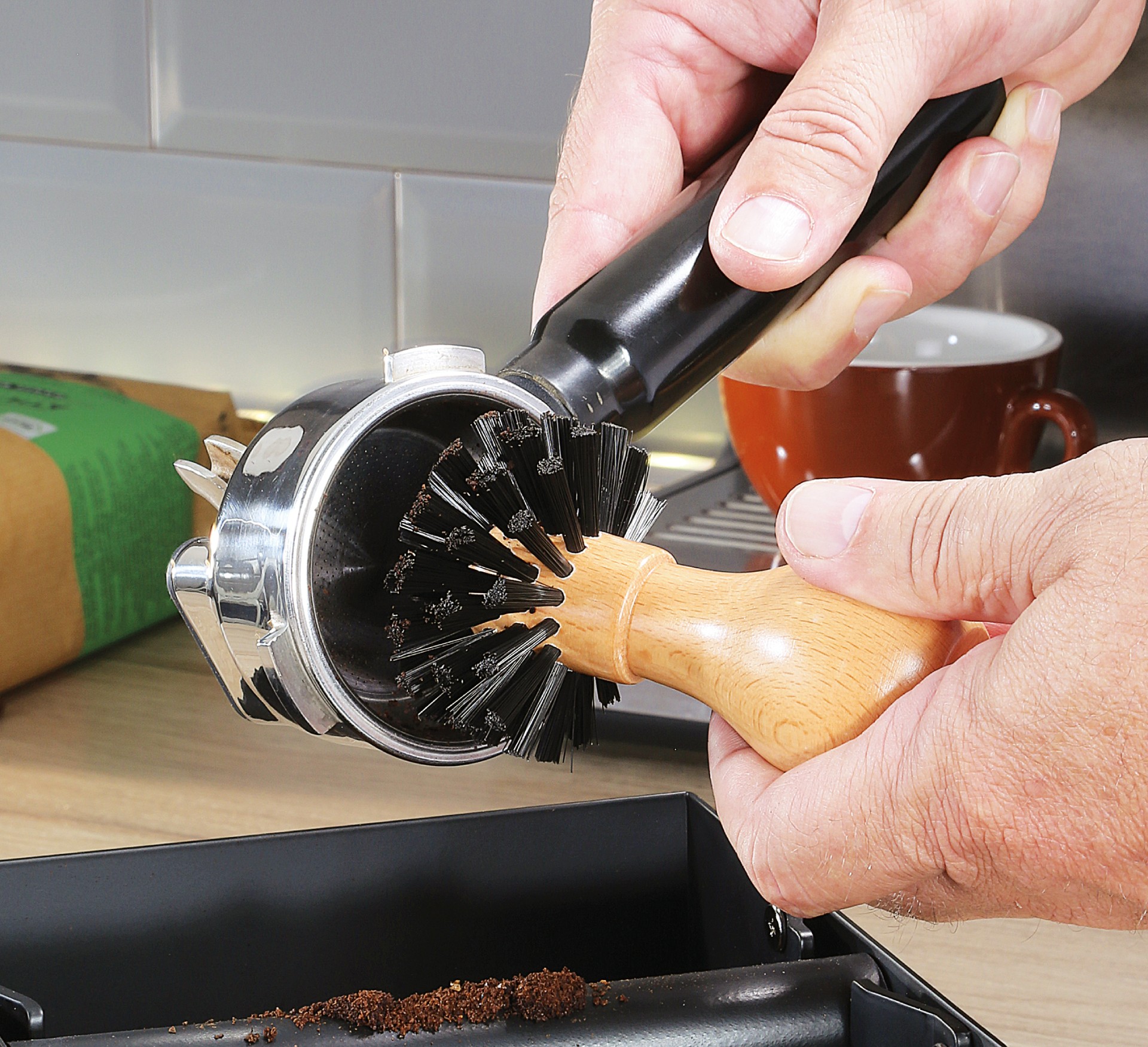 Cilio - Siebträgerbürste Buche Durchmesser 6cm