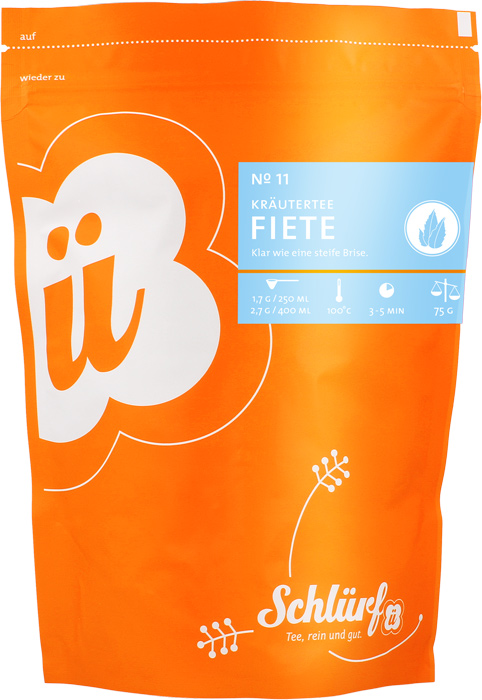 Schlürf - Beutel - No. 11 Bio Kräutertee “Fiete” (75 g)