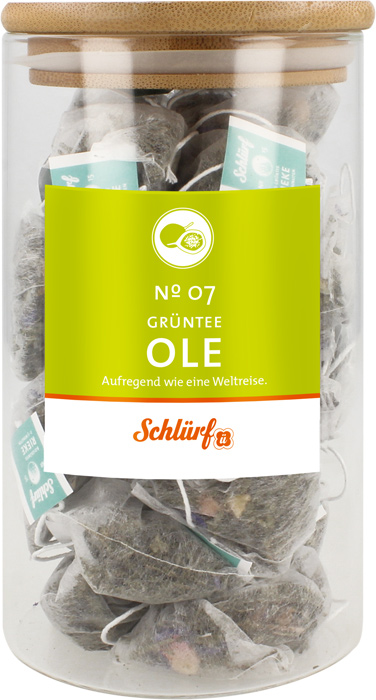 Schlürf - Döösen - No. 07 Schwarz-/Grünteemischung "Ole"