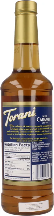 Torani - Salted Caramel 750ml - PET