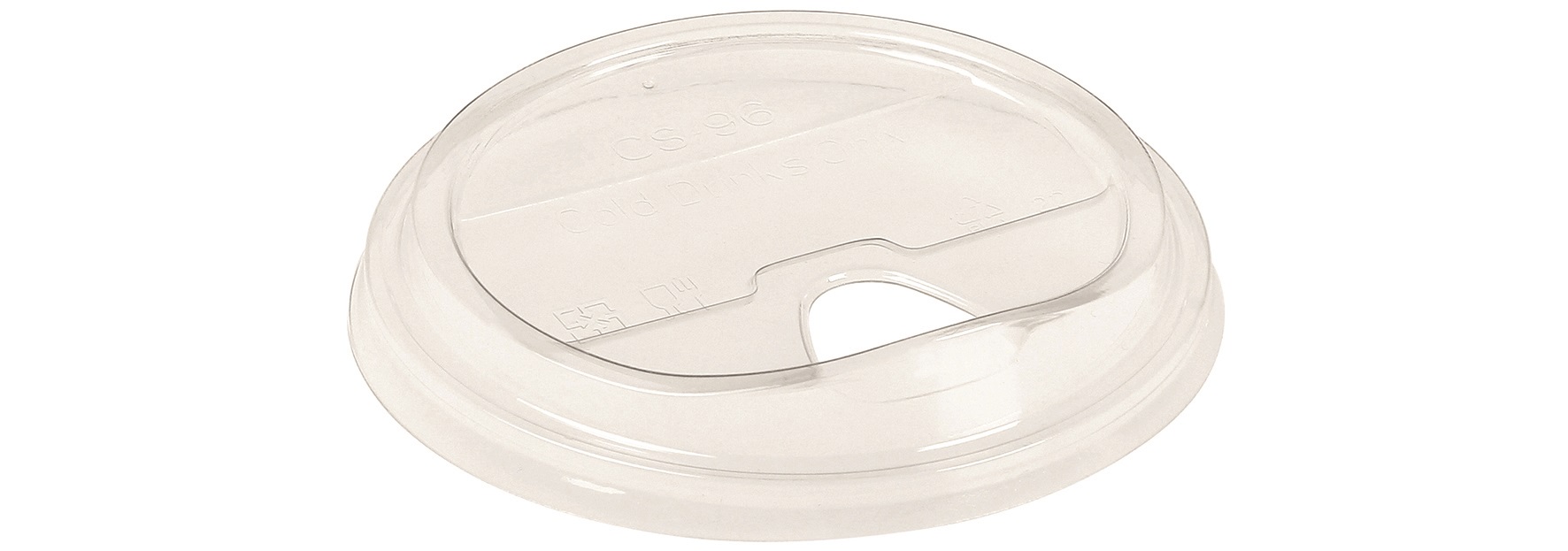 naturesse PLA Deckel mit Trinköffnung, Ø 96mm, für 200/300/400/500 ml