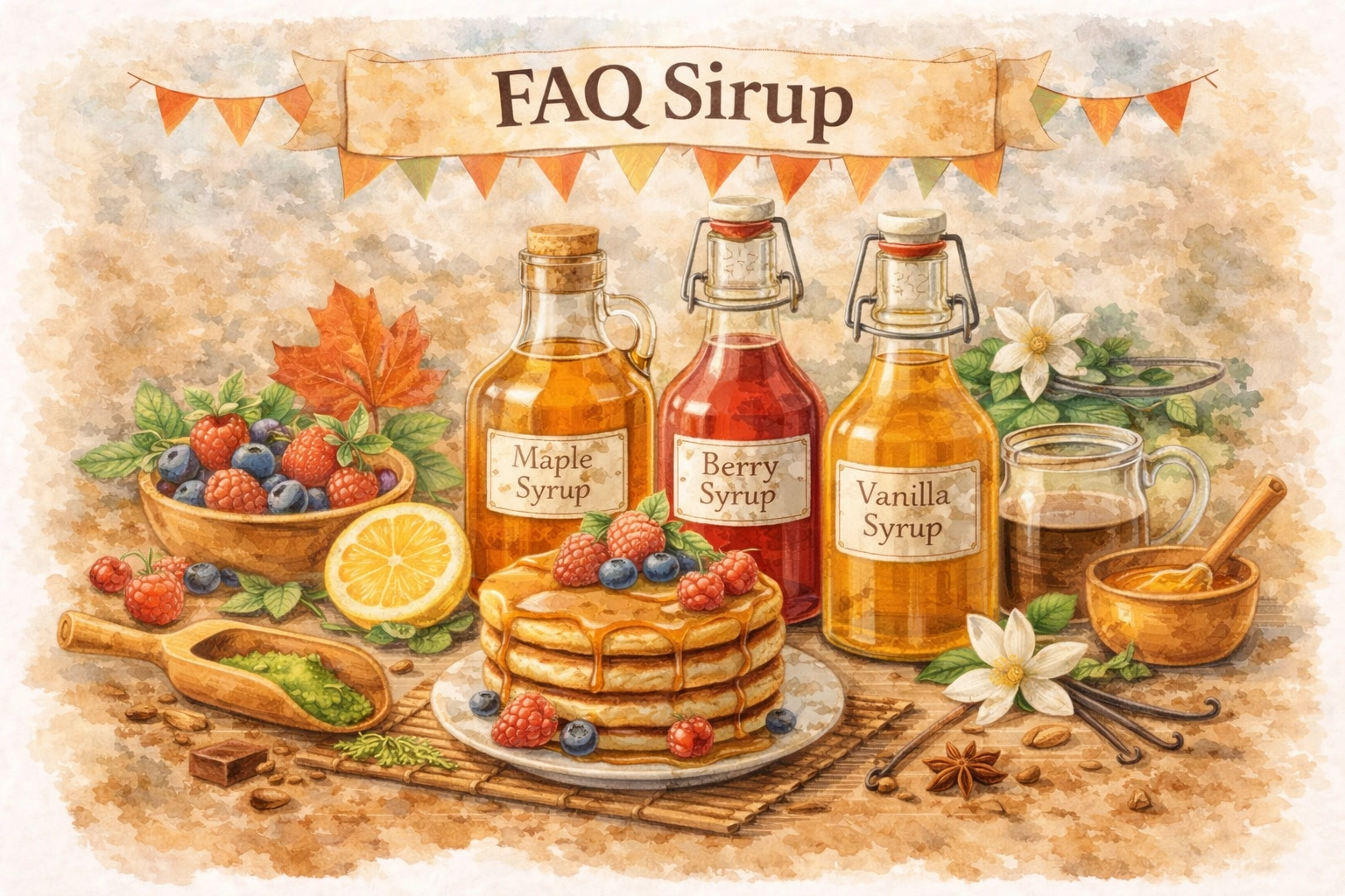 Skizzen Aquarell Sirup