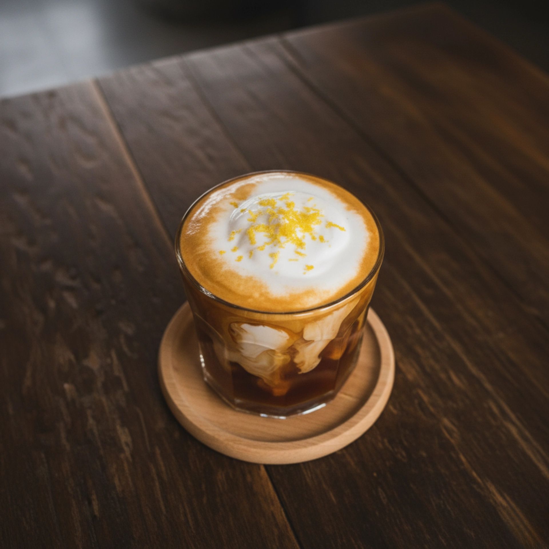 mont blanc iced coffee pov