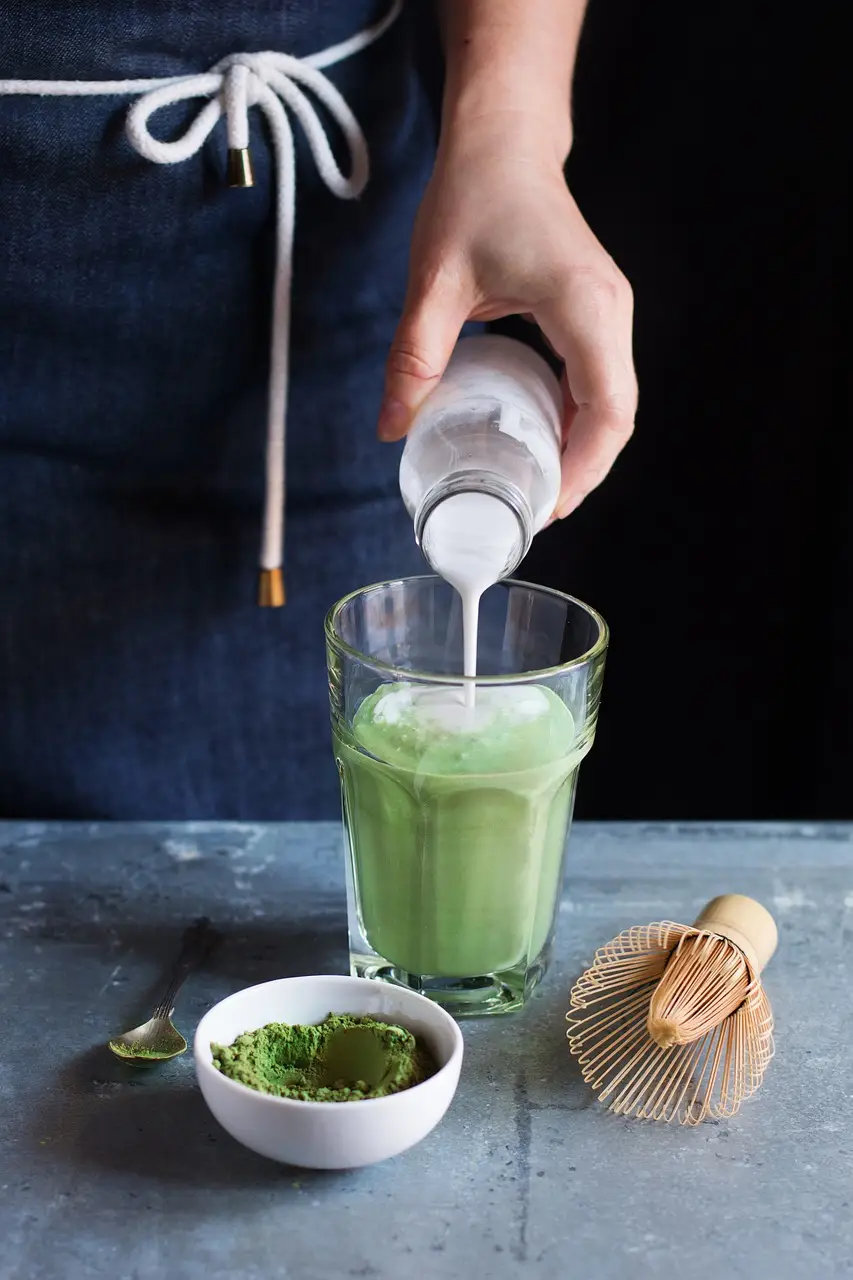 Matcha Latte zubereitung