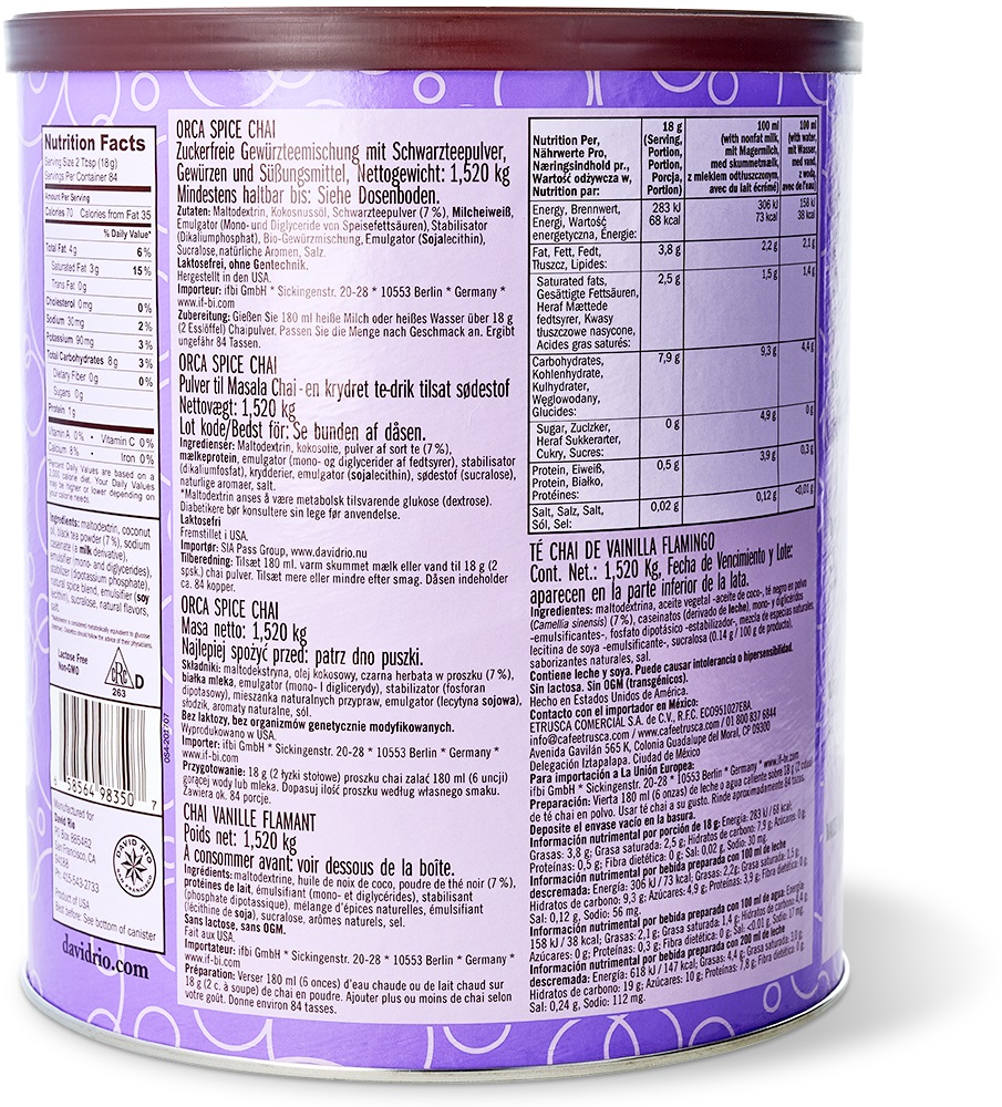 David Rio - Gastronomie - Orca Spice Chai (1520 g)