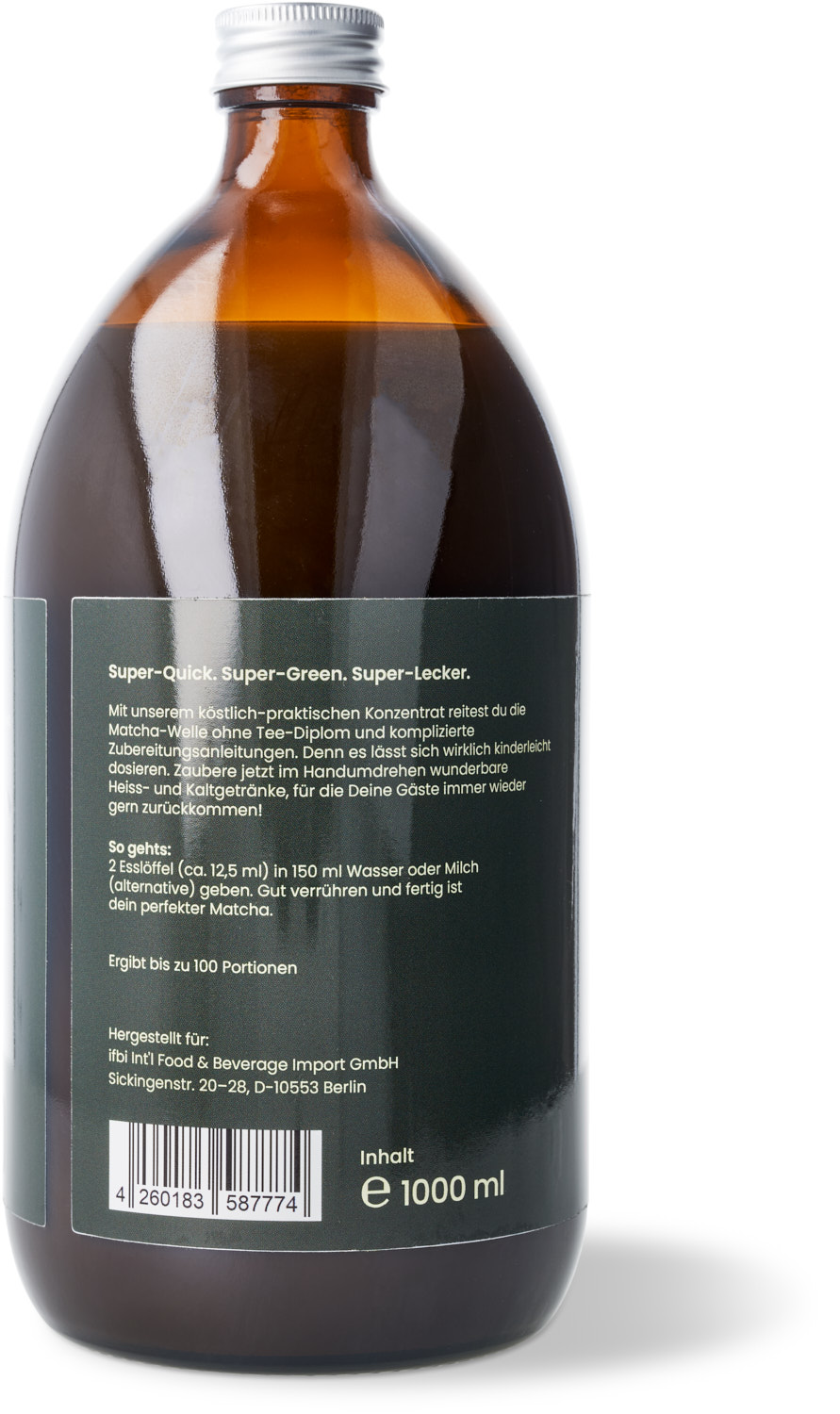 Matcha Getränkekonzentrat (3 x 1000ml)