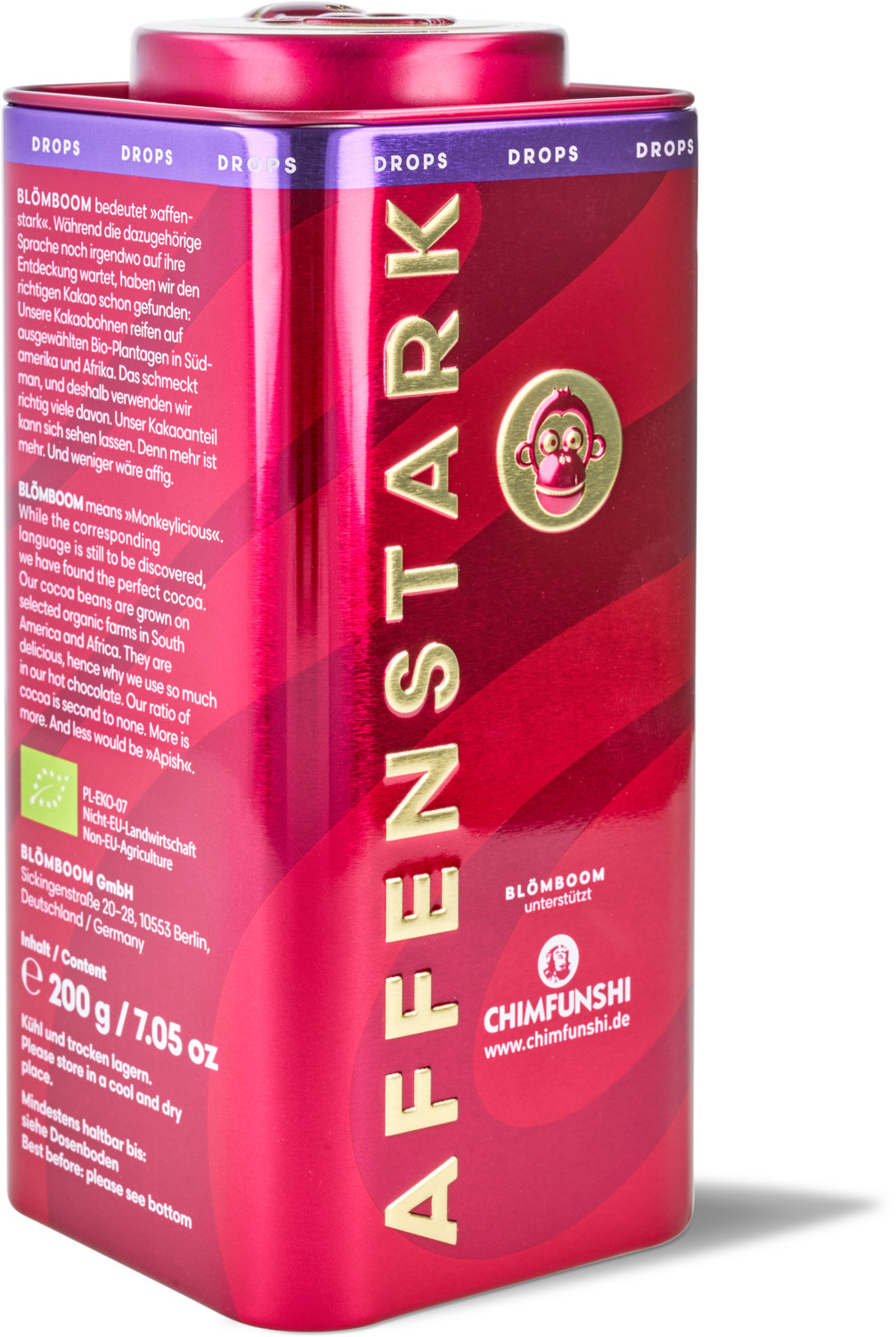 Blömboom - Einzelhandel Metall - Dark Hot Chocolate Drops Bio (6 x 200 g)