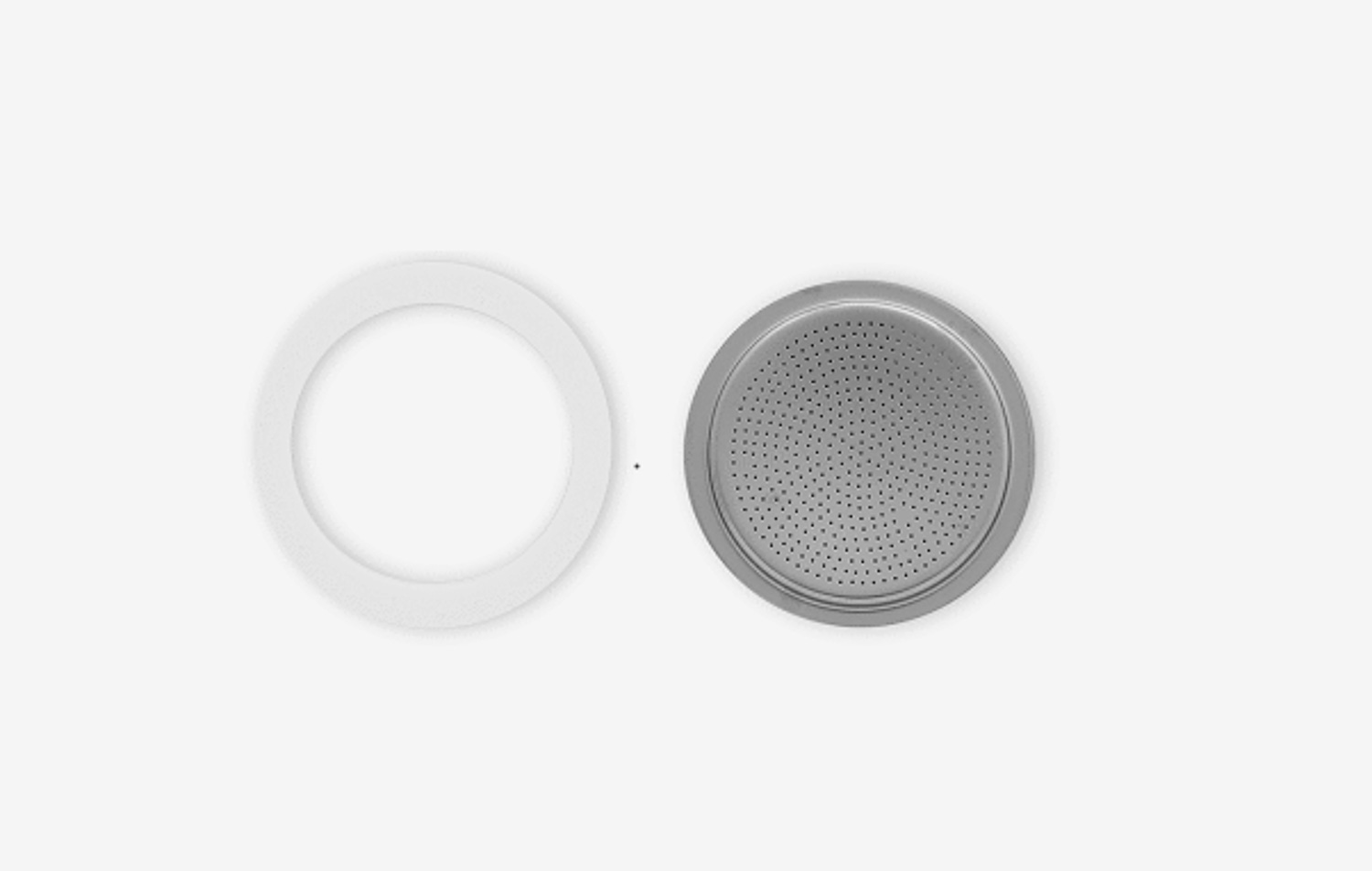 Bialetti - 1 Dichtungsring + 1 Filtersieb Edelstahlkannen 6 Tassen