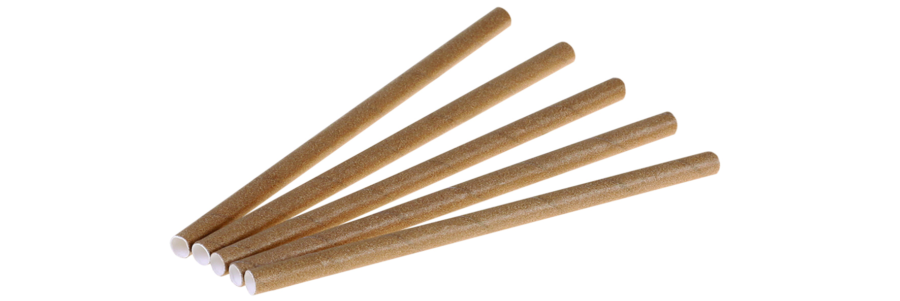 naturesse Papier Trinkhalm Ø 8 x 150mm braun