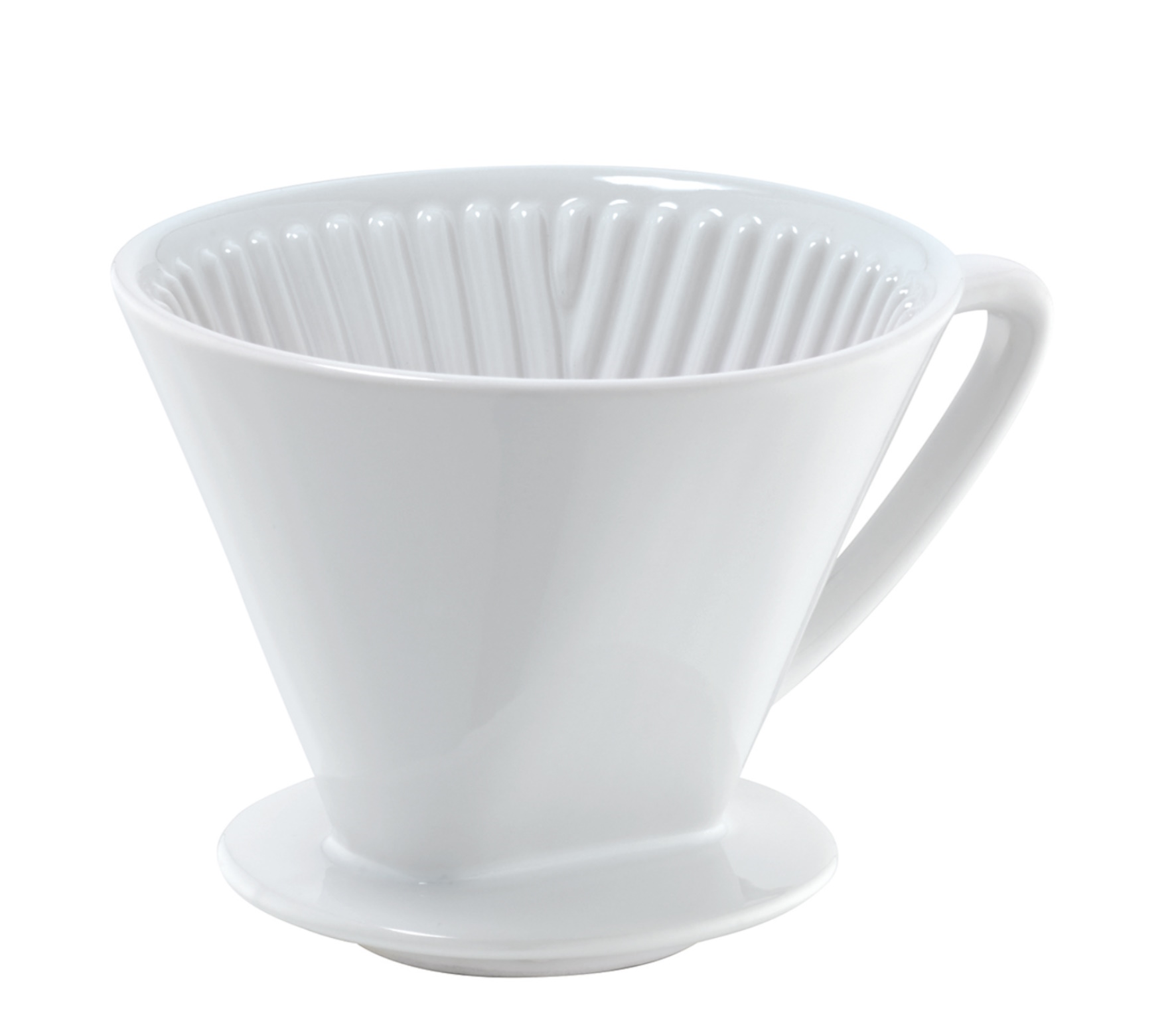 Cilio - Kaffeefilter Keramik weiss Gr. 4