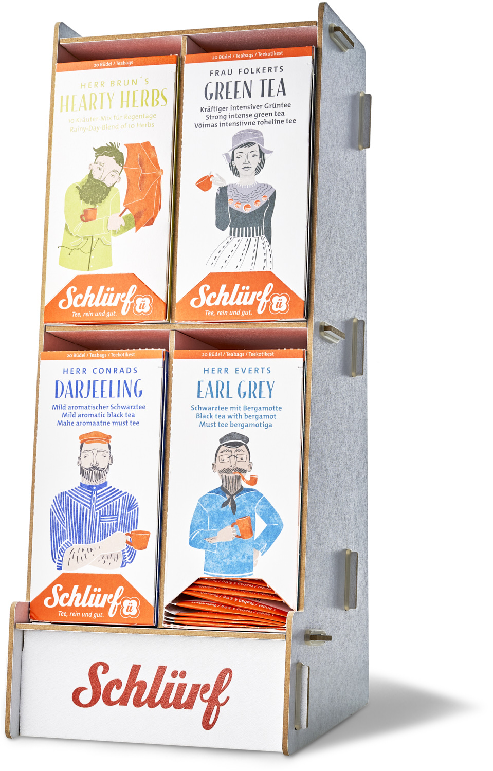 Schlürf - Büdel - Display 4er