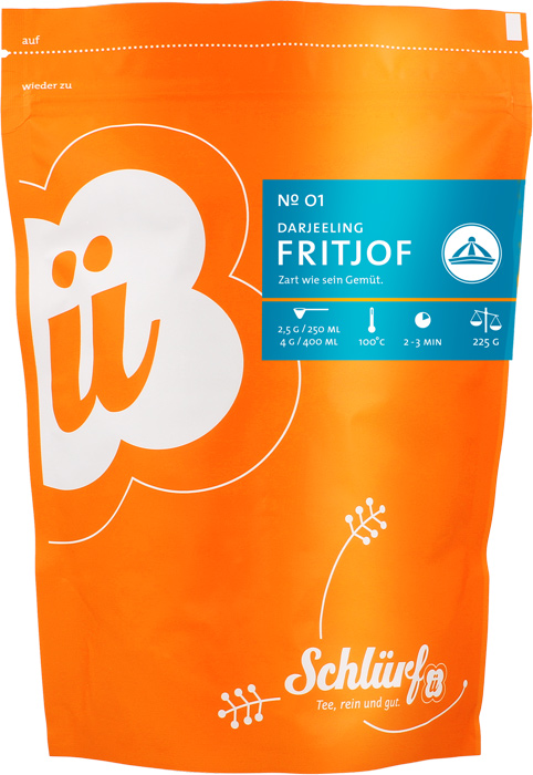 Schlürf - Beutel - No. 01 Bio Darjeeling Fritjof (225 g)