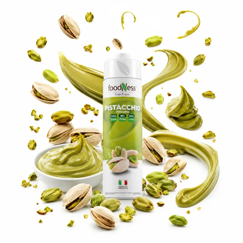 Foodness - Pistachio Cream 1 kg Pistaziensauce für Desserts, Eis & Gebäck