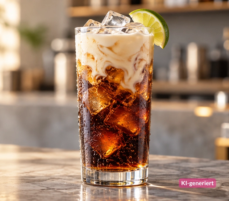 Dirty Soda Coconut Cola - Cola mit Kokos, Sahne und Limette