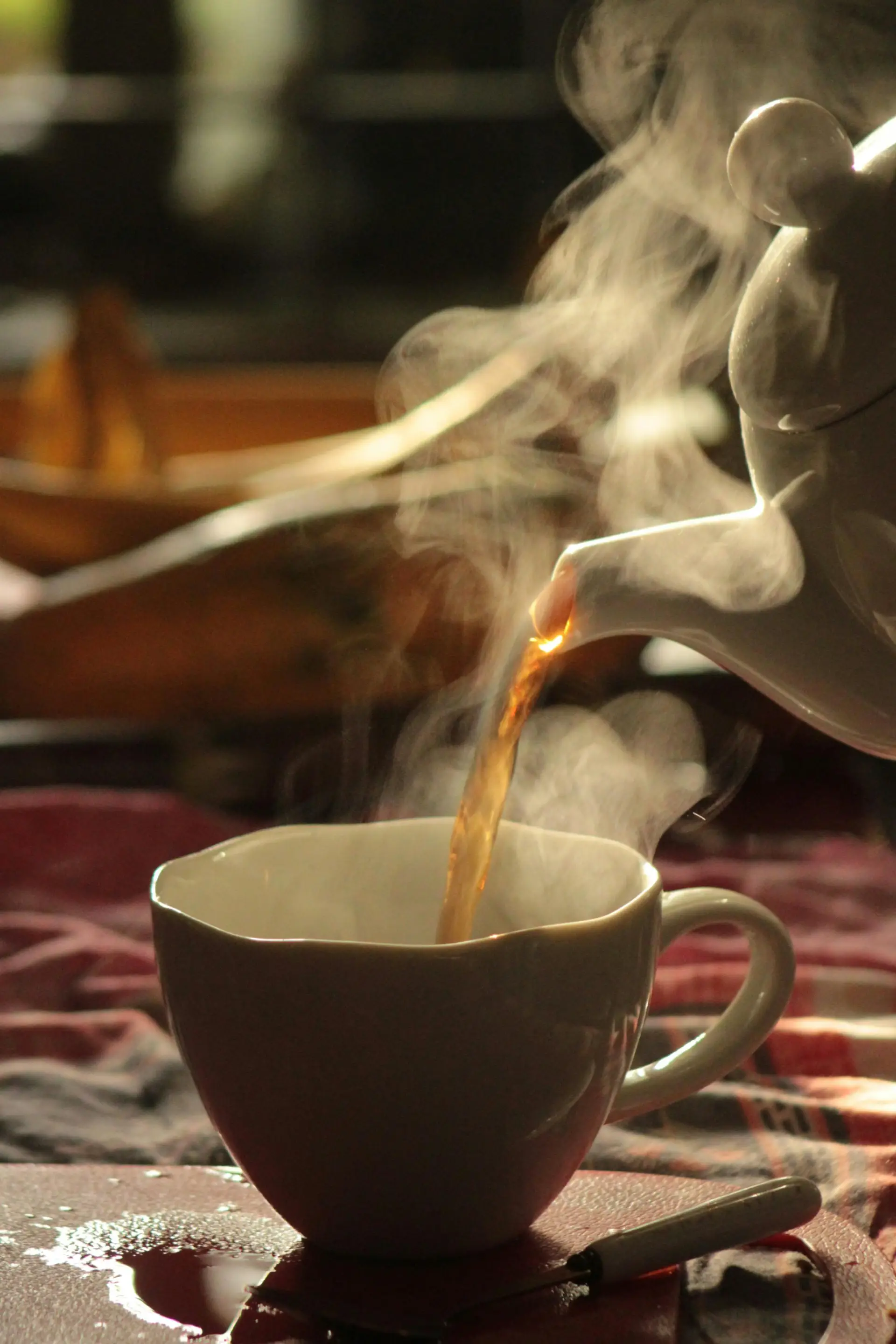 Tee Teekanne Tasse Dampf